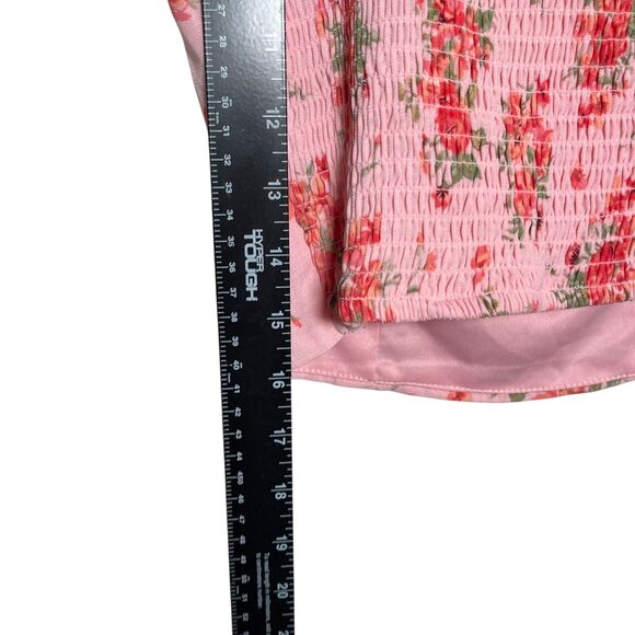 Thirty Thirty Tank Top Women's XS Ribbon Bow Cropped Boho Coquette Cottage - Picture 6 of 9